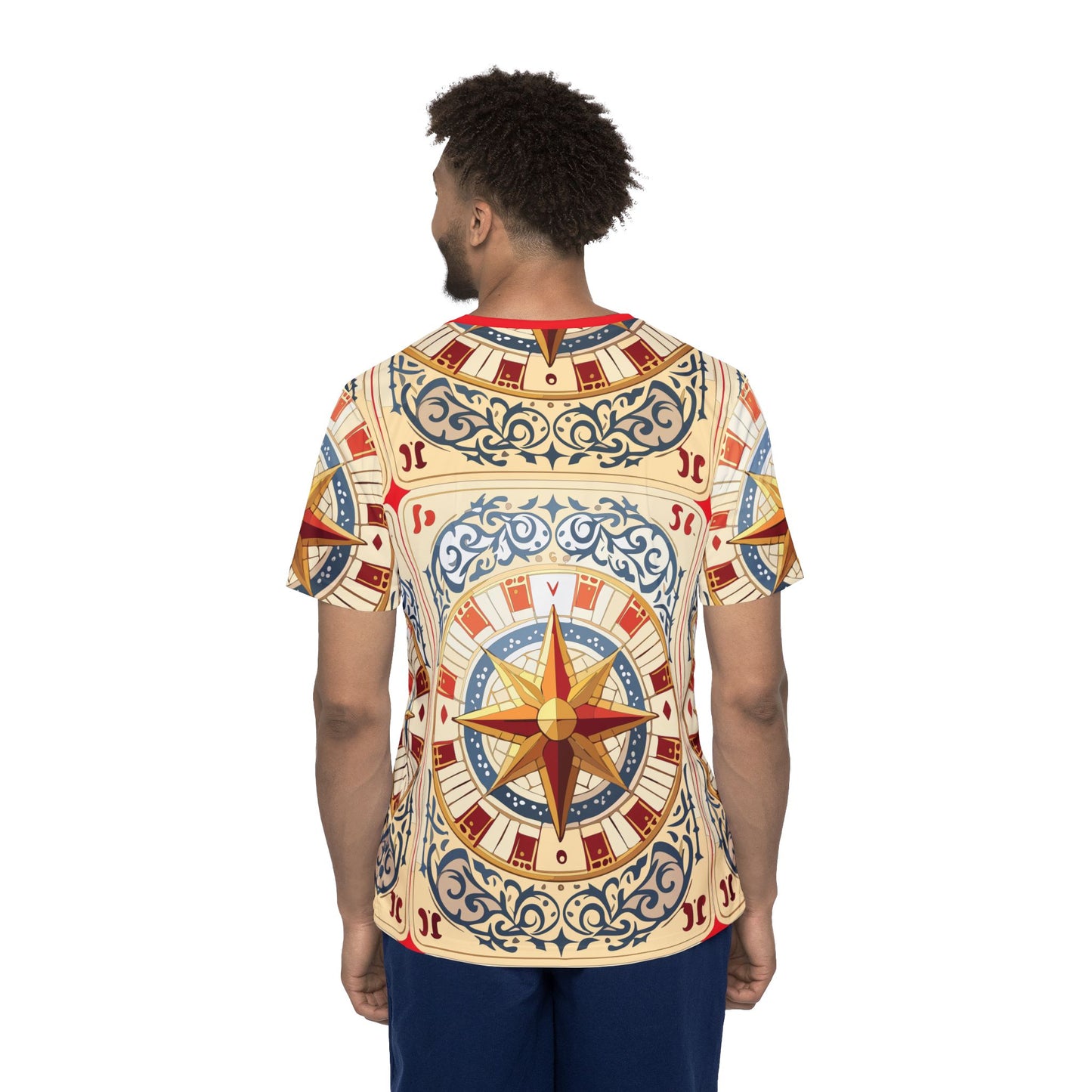 Unisex Poly T-Shirt with Abstract Graphic Design Print