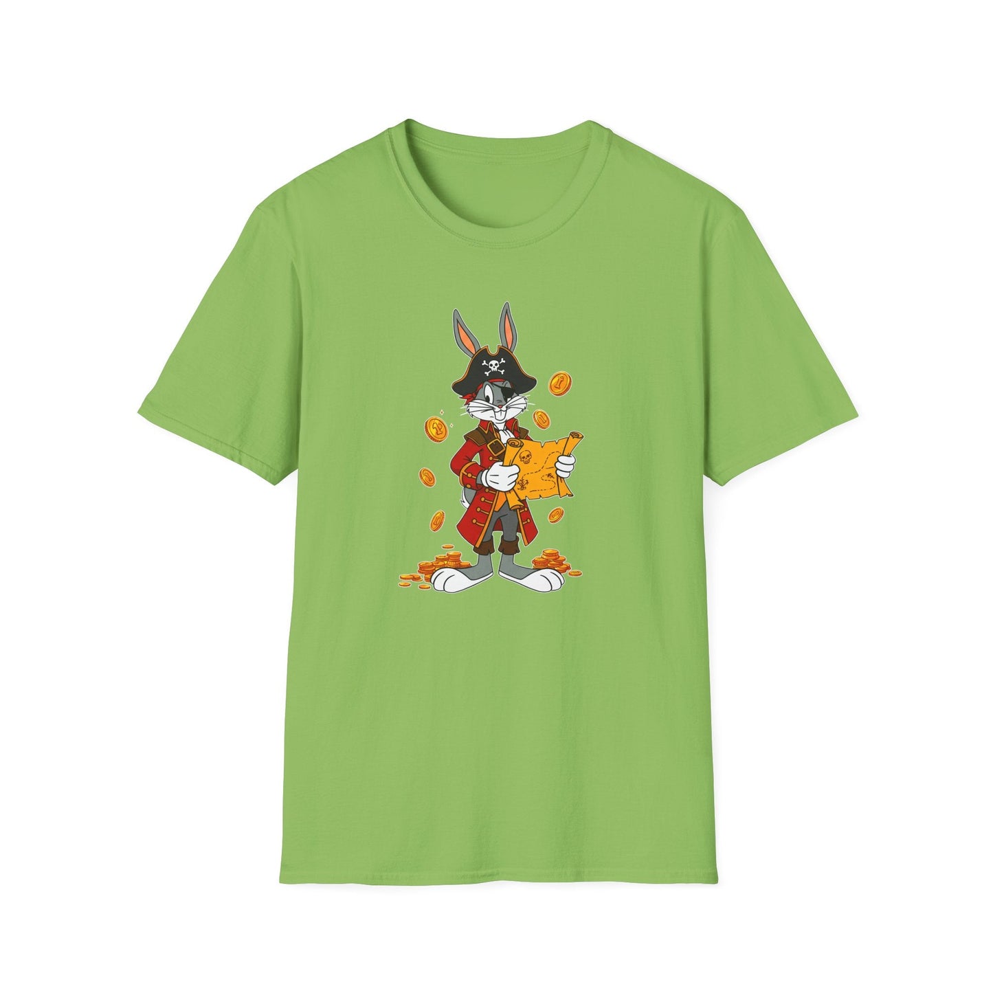 Cartoon Bunny Graphic Unisex Cotton Animal Animation Artwork Design Tee 30