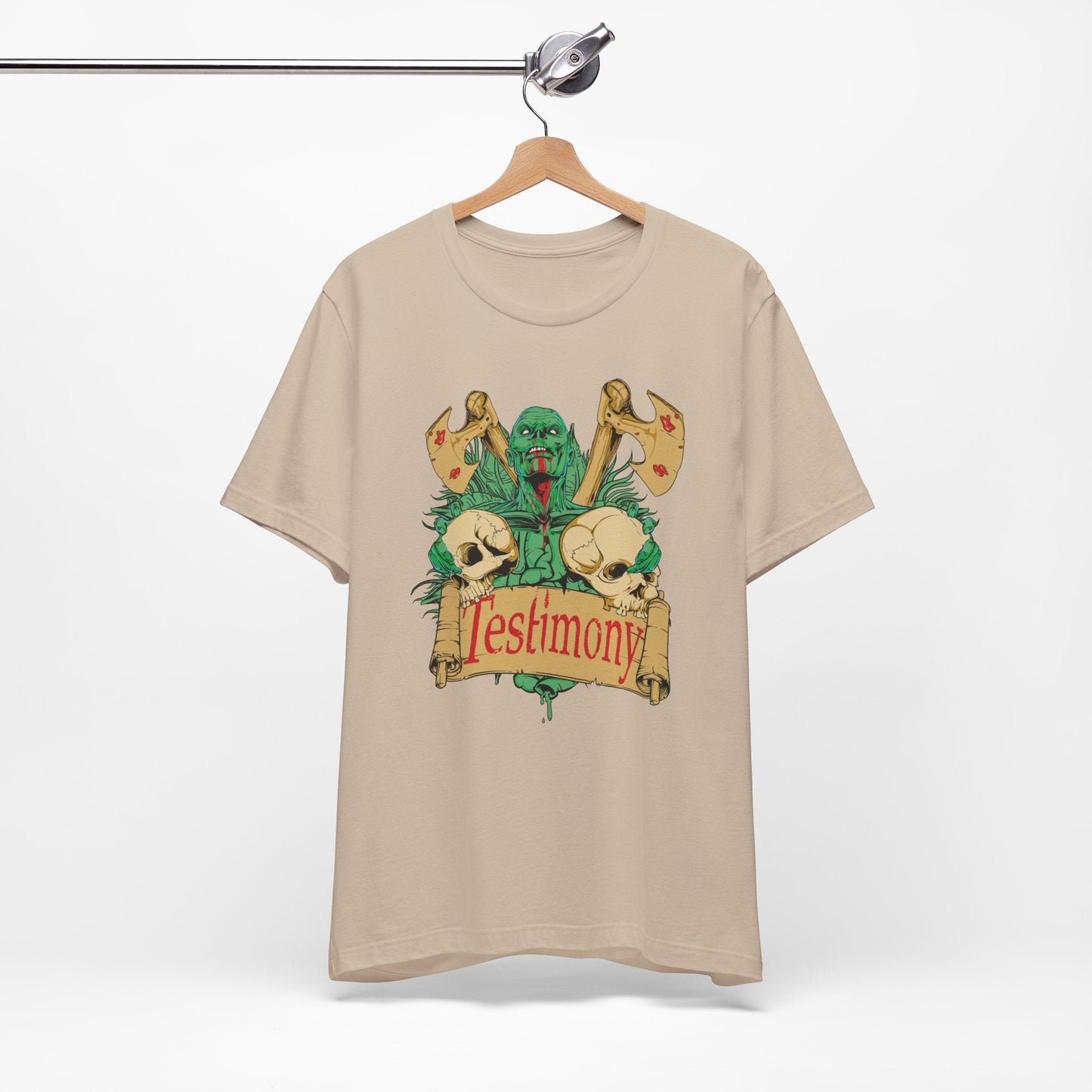 Cthulhu Skull Axes Testimony Tee Lovecraft Horror Mythos Shirt Art-42