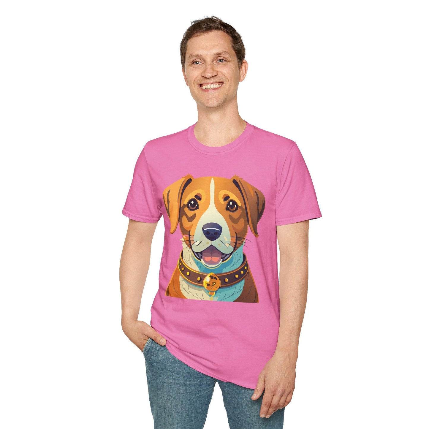 Dog Shirt Unisex Animal Tee Gildan Softstyle 64000 Cotton Tee