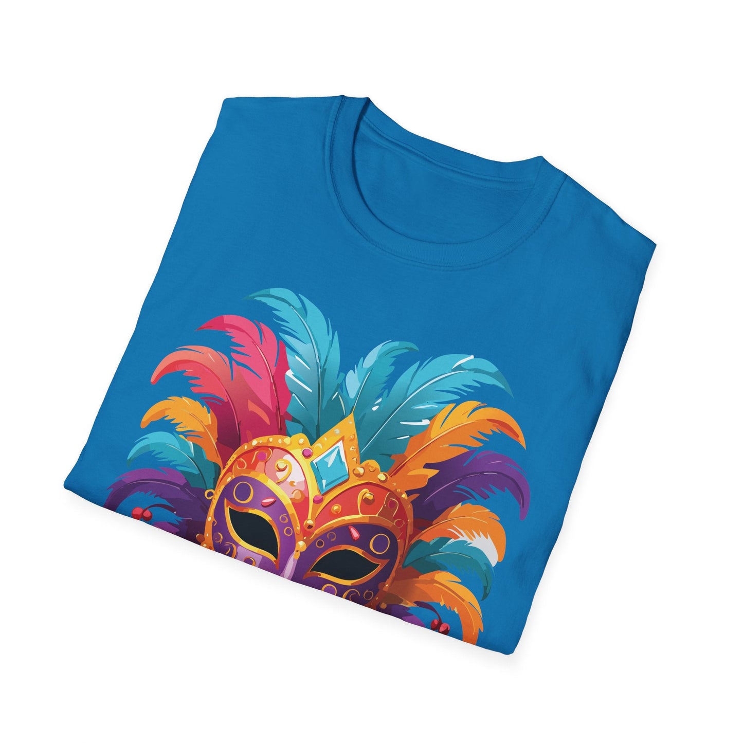 Mask Graphic Unisex Cotton Masquerade Design Artwork Tee 27