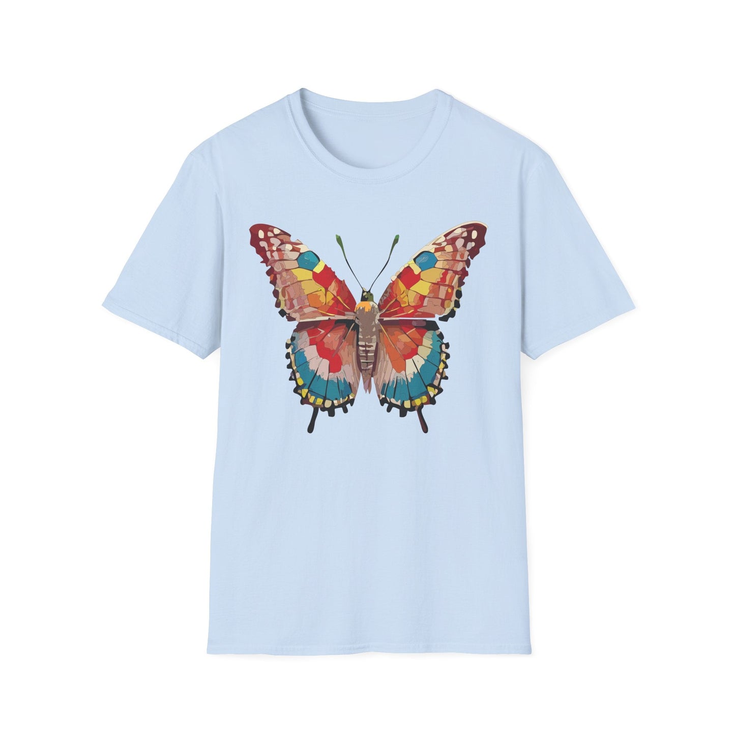 Butterfly Shirt Unisex Monarch Tee Softstyle 100 Percent Ring Spun Cotton Quality Gildan 64000