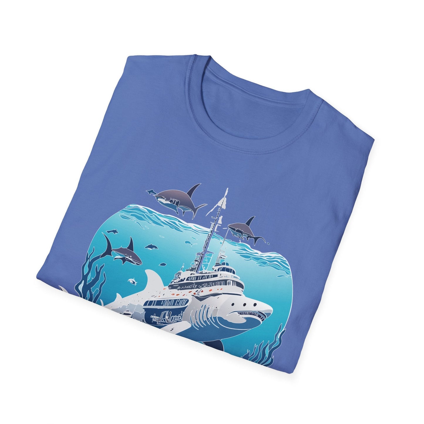 Ocean Tee Shirt Unisex Softstyle 64000 Ring Spun Cotton Art Design Tee For Everyday Comfort