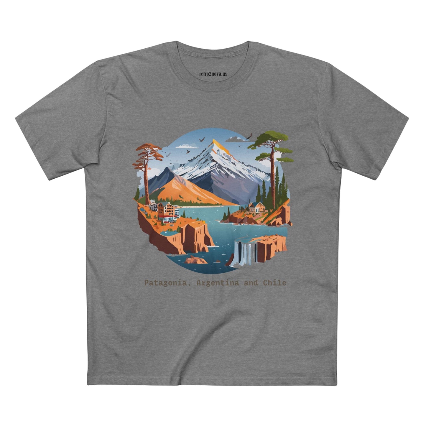 Travel Shirt Unisex Premium Cotton Tee With Original Art Design Retro2Nova TT69 Edition