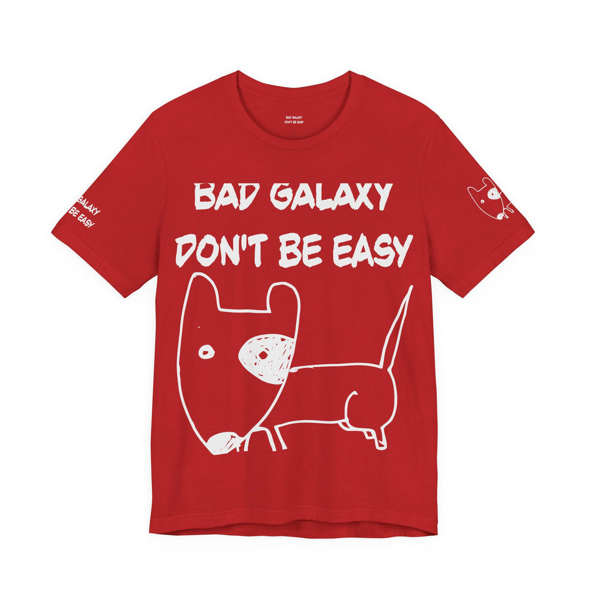 Funny Dog Graphic Unisex Cotton Bella+Canvas Tee with Art Design b91