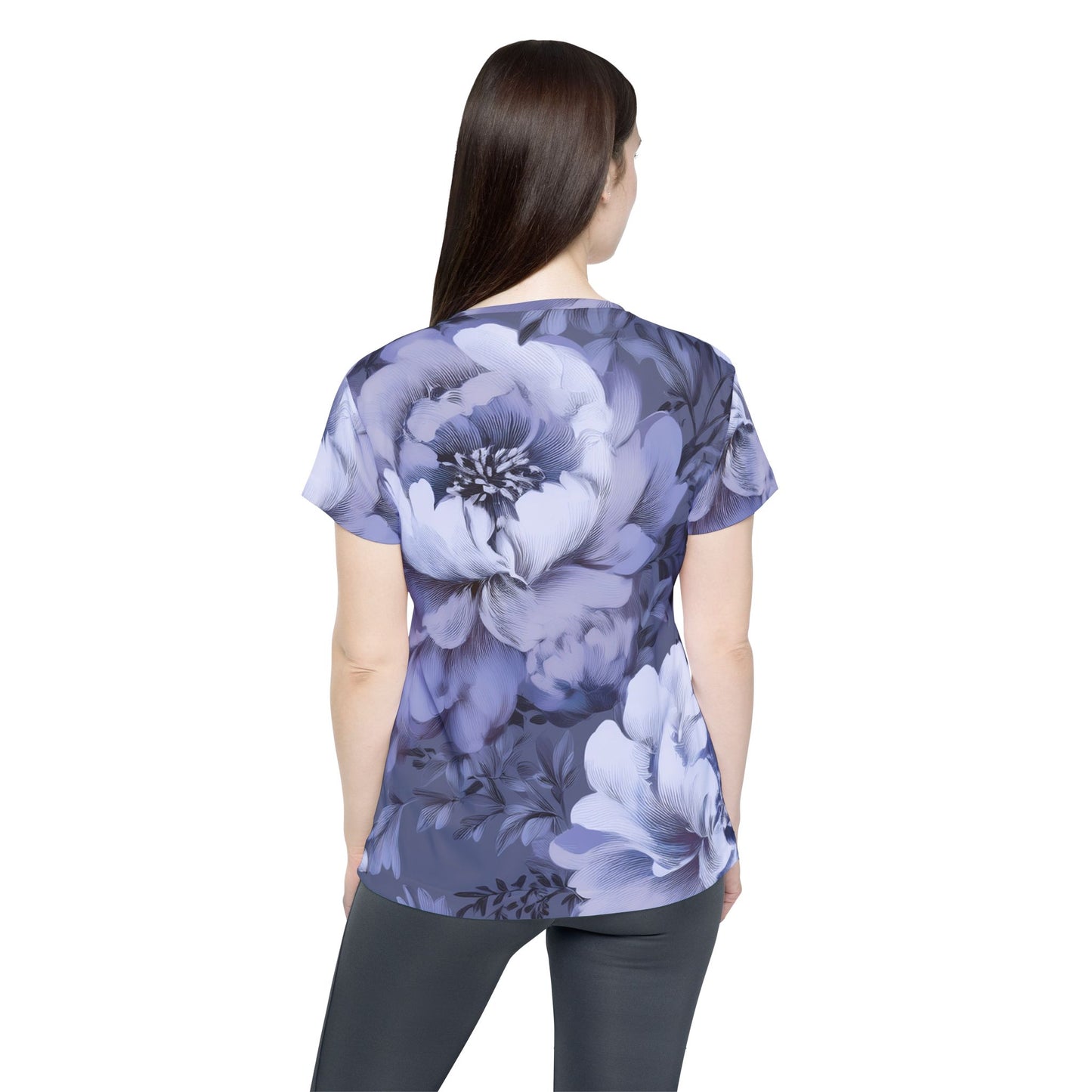 Women Poly Shirt with Floral Print F259
