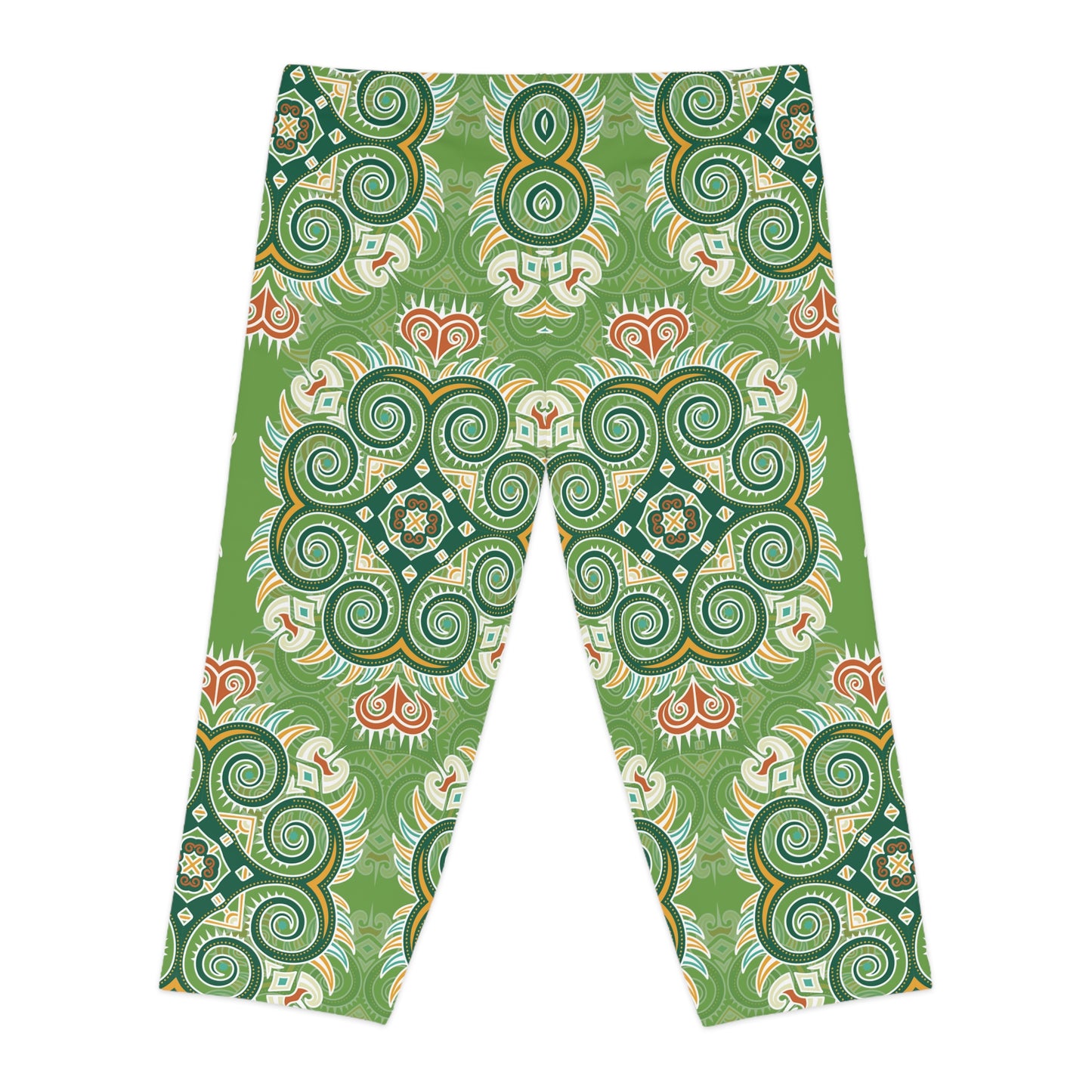 Capri leggings with traditional print