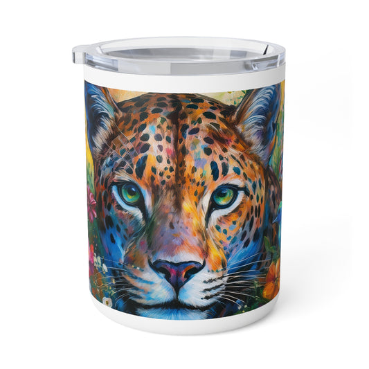 40 Art Design Insulated Coffee Mug Clear Lid 10oz Insulated Coffee Mug 10oz