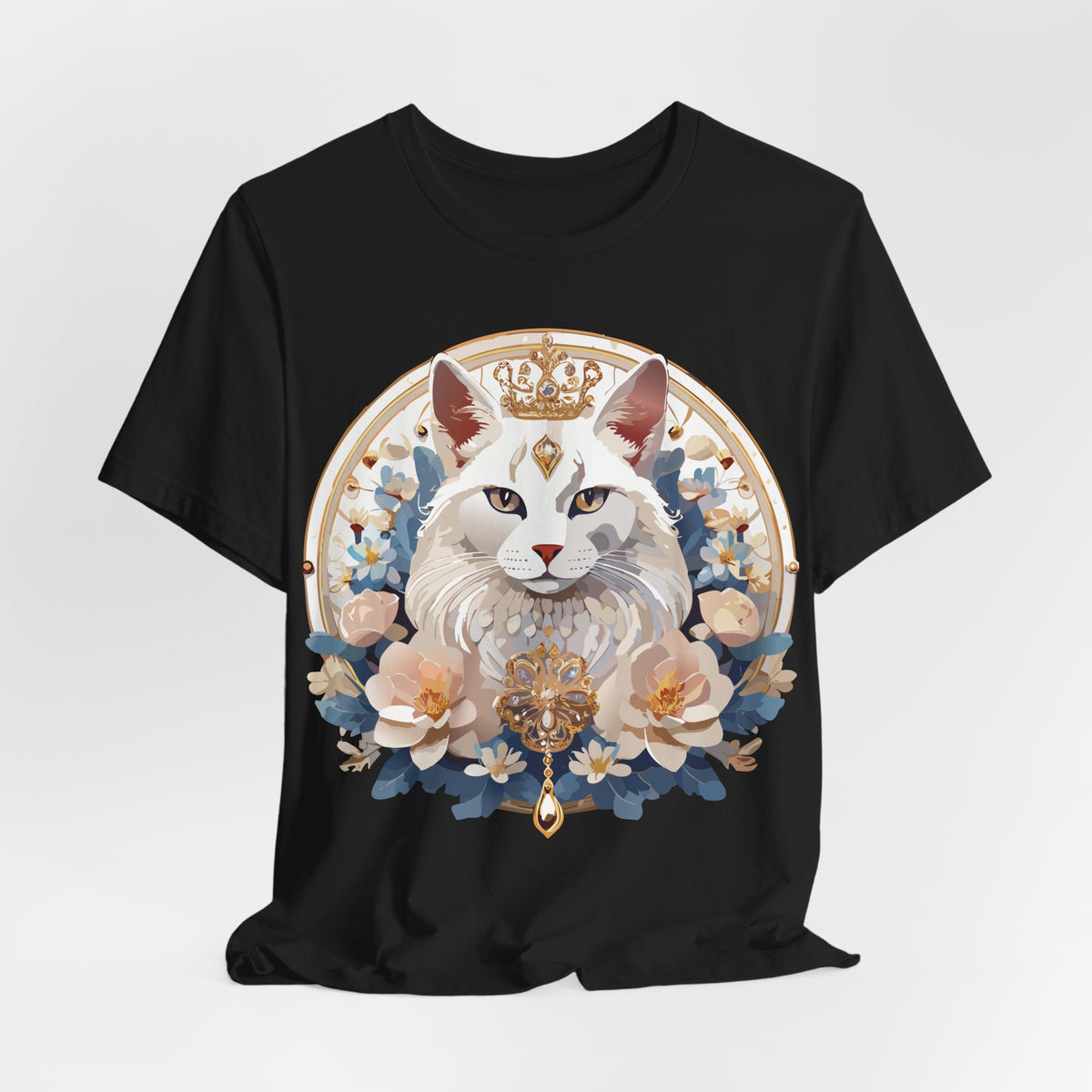 Medallion Graphic Unisex Cotton Bella+Canvas Tee with Art Design d74