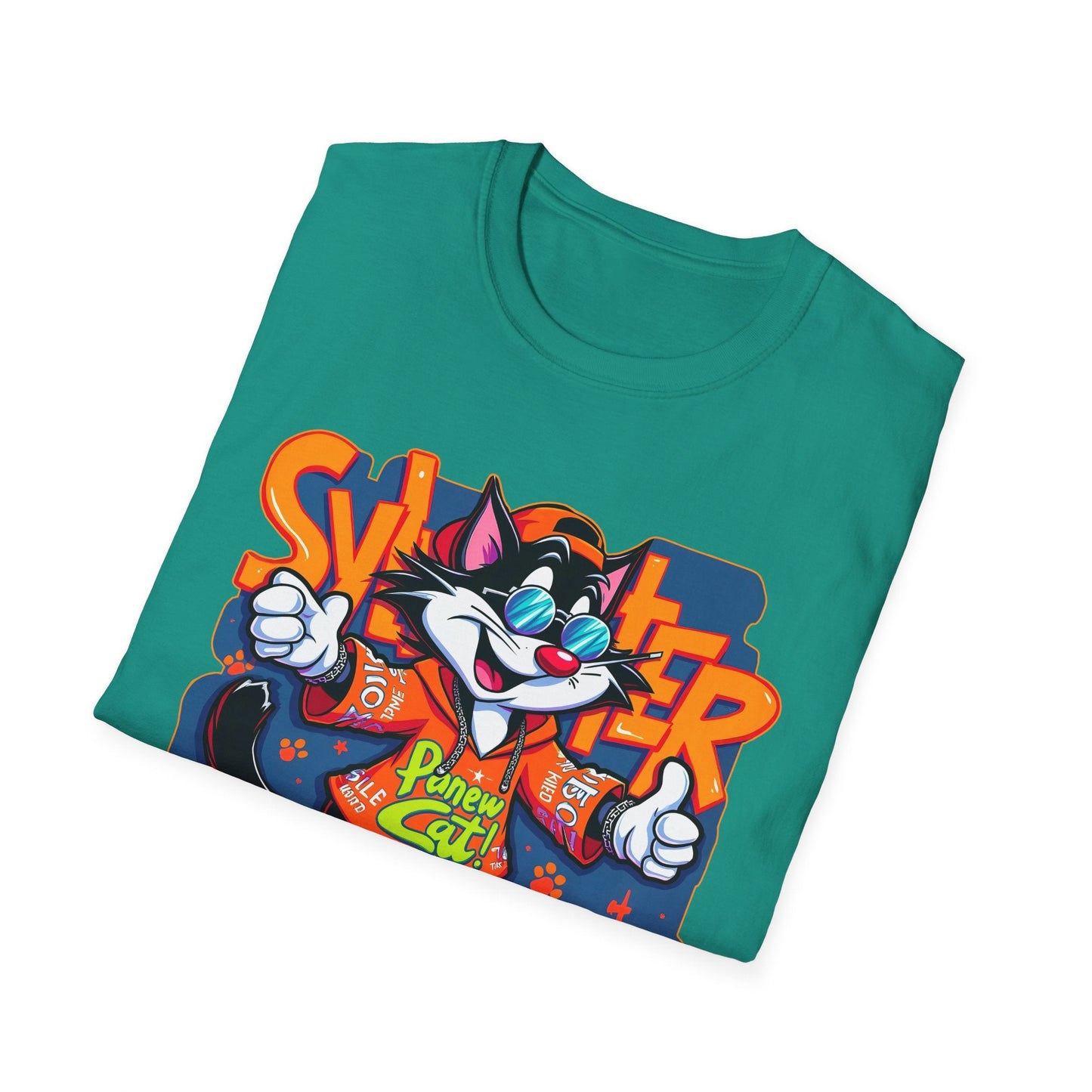 Funny Cartoon Animals Tee Shirt Unisex Gildan Softstyle 64000 Graphic Cartoon Tee