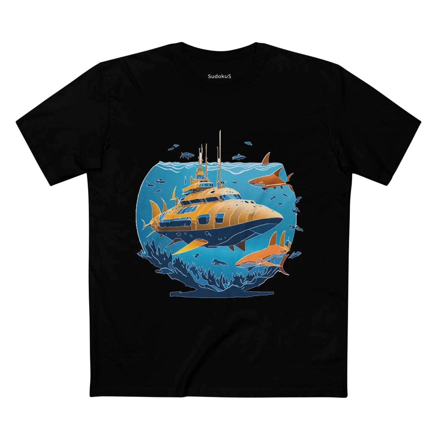 Ocean Coast Graphic Unisex 100 Cotton Staple Tee 14
