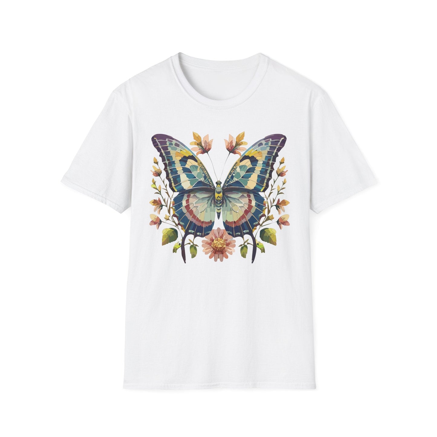 Butterfly Shirt Unisex T Shirt With Monarch Design Gildan Softstyle 64000 Ring Spun Cotton Tee