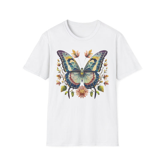Butterfly Shirt Unisex T Shirt With Monarch Design Gildan Softstyle 64000 Ring Spun Cotton Tee