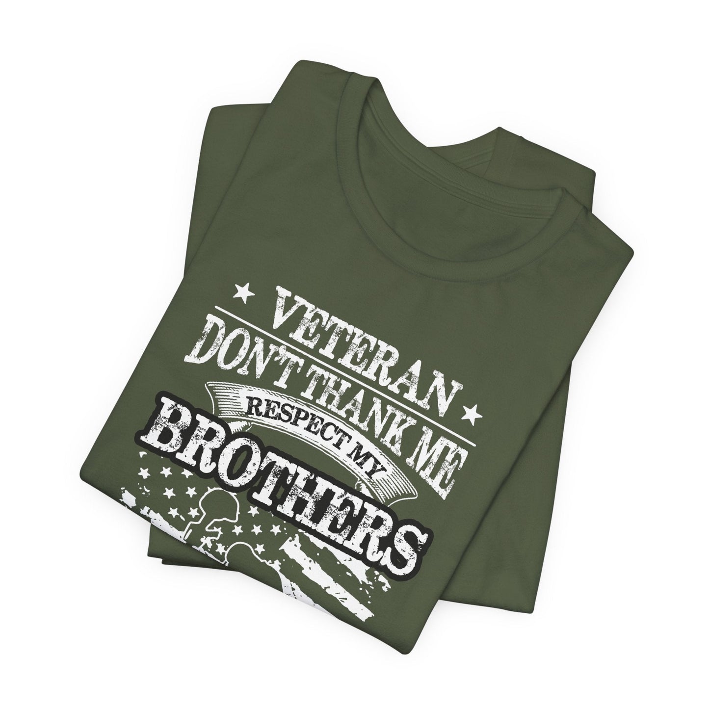 Army Veteran Patriotic Graphic Design Unisex Cotton T-Shirt v60