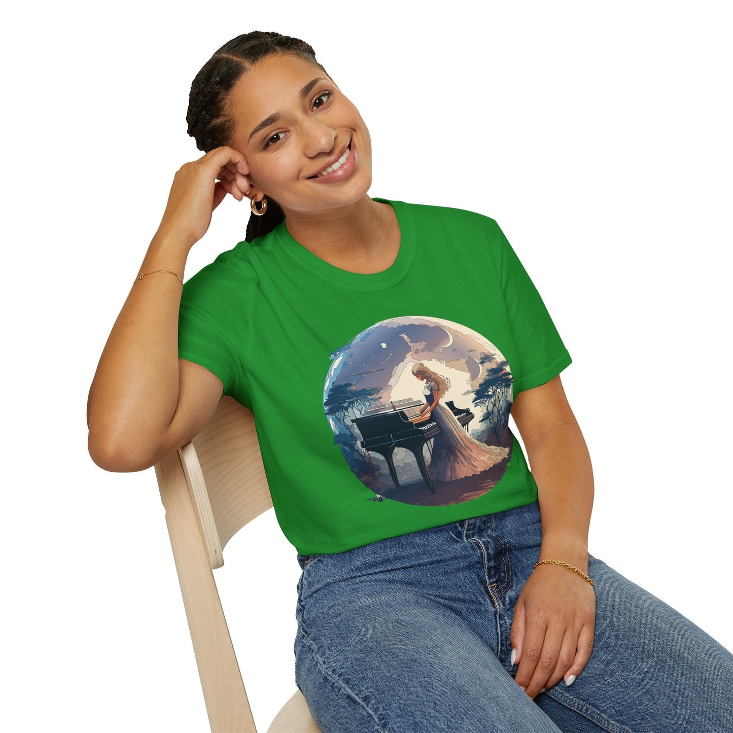 Womens Graphic T Shirts Art Design Shirt Unisex Softstyle Gildan 64000 Short Sleeve