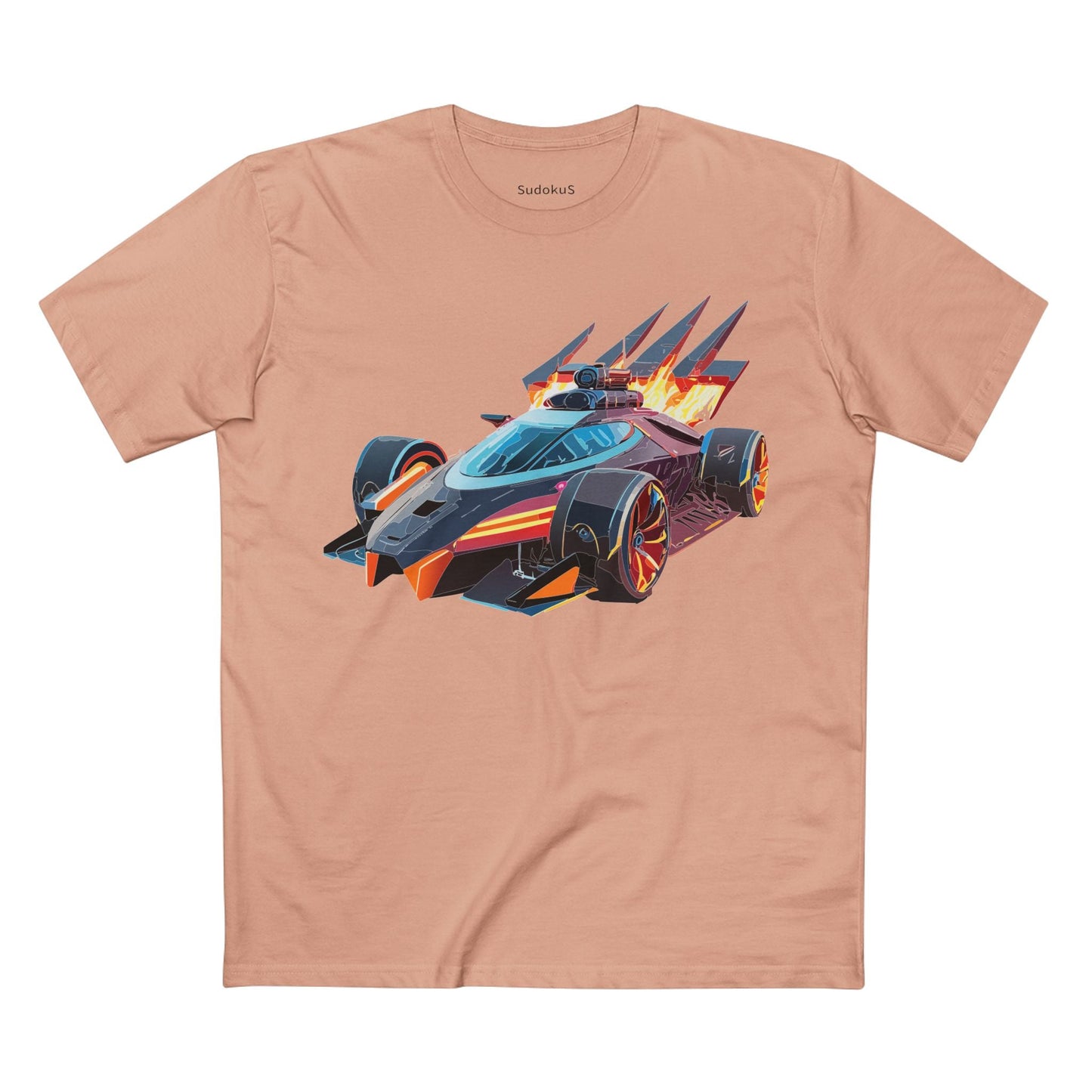 Car Graphic Unisex 100 Cotton Staple Tee 4