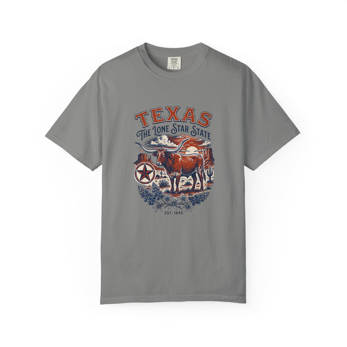 Texas State Vintage Travel Tourist Graphic Tee Unisex 100 Cotton Comfort Colors T-Shirt
