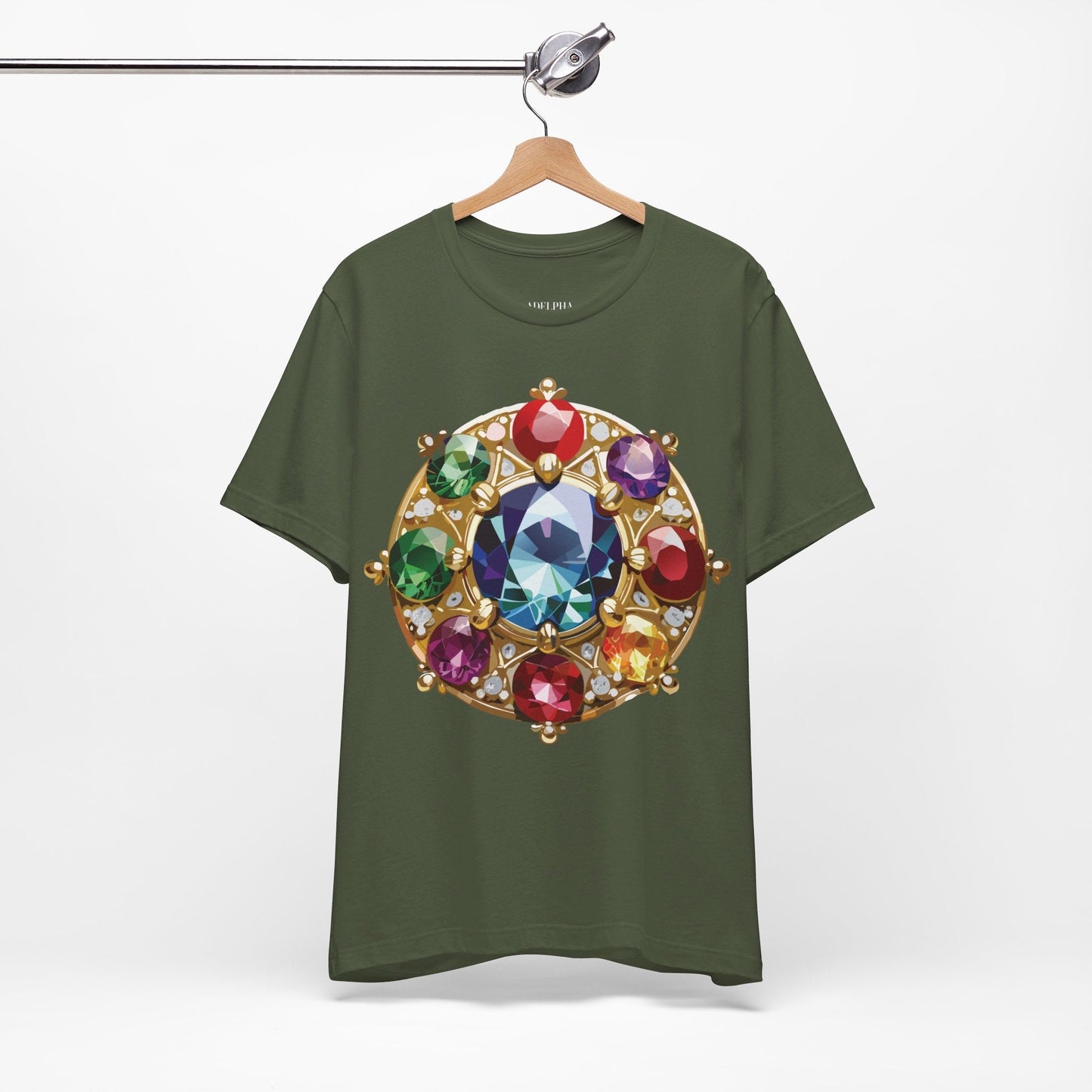 Jewelry Graphic Unisex 100 Cotton Vintage Treasure Art T-Shirt 39