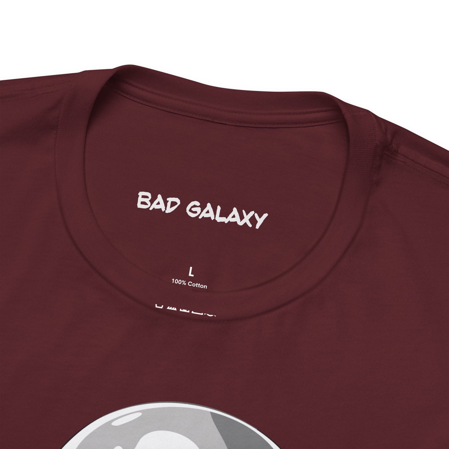 Tee Shirt With Alien From Bad Galaxy 100 Percent Cotton Made To Order Eco Friendly Inks Tee