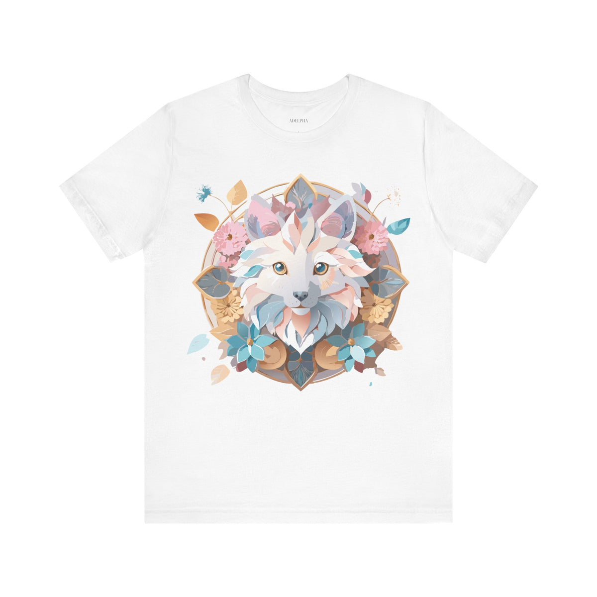 Medallion Graphic Unisex Cotton Bella+Canvas Tee with Art Design d33