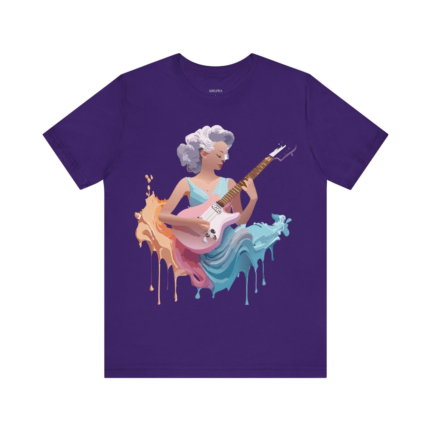 Music Graphic Tee Unisex Jersey Short Sleeve Adelpha Art Design Vintage Inspired Artwork