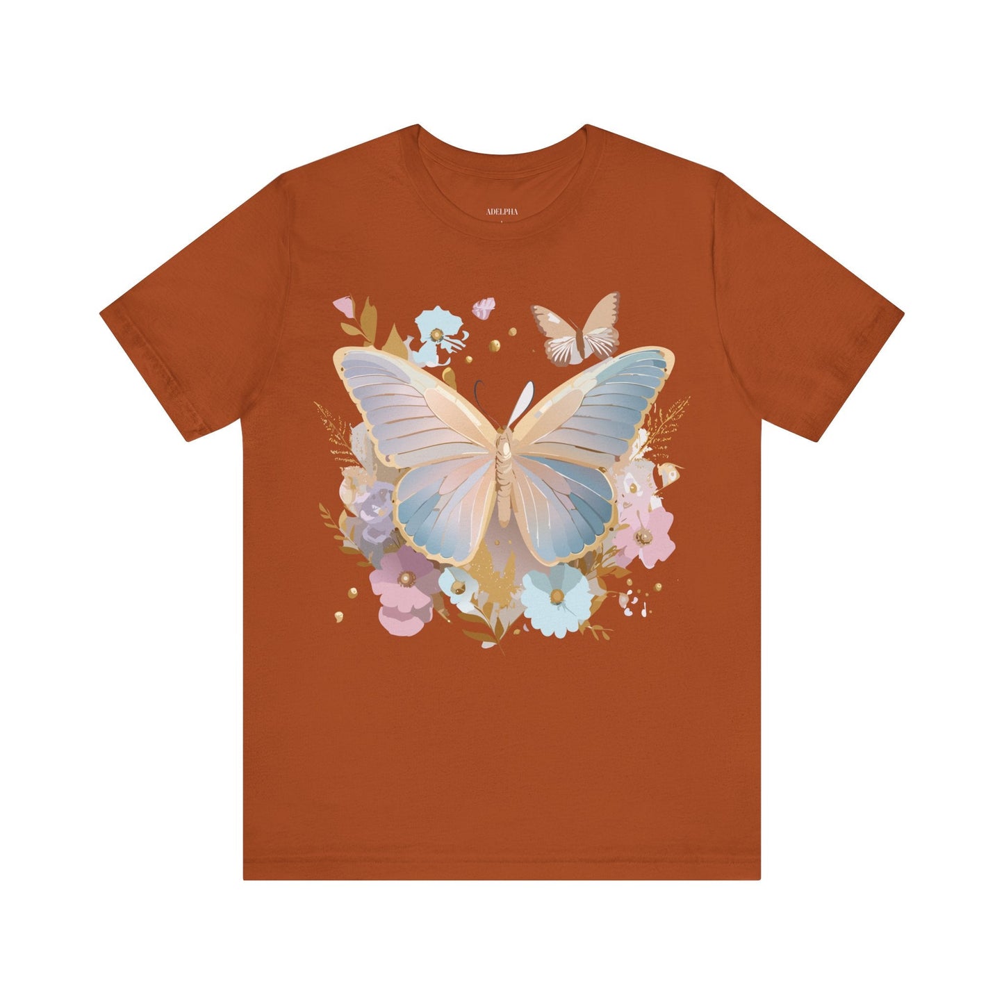 Butterfly Graphic T Shirt Unisex Vintage Artwork Tee By Adelpha