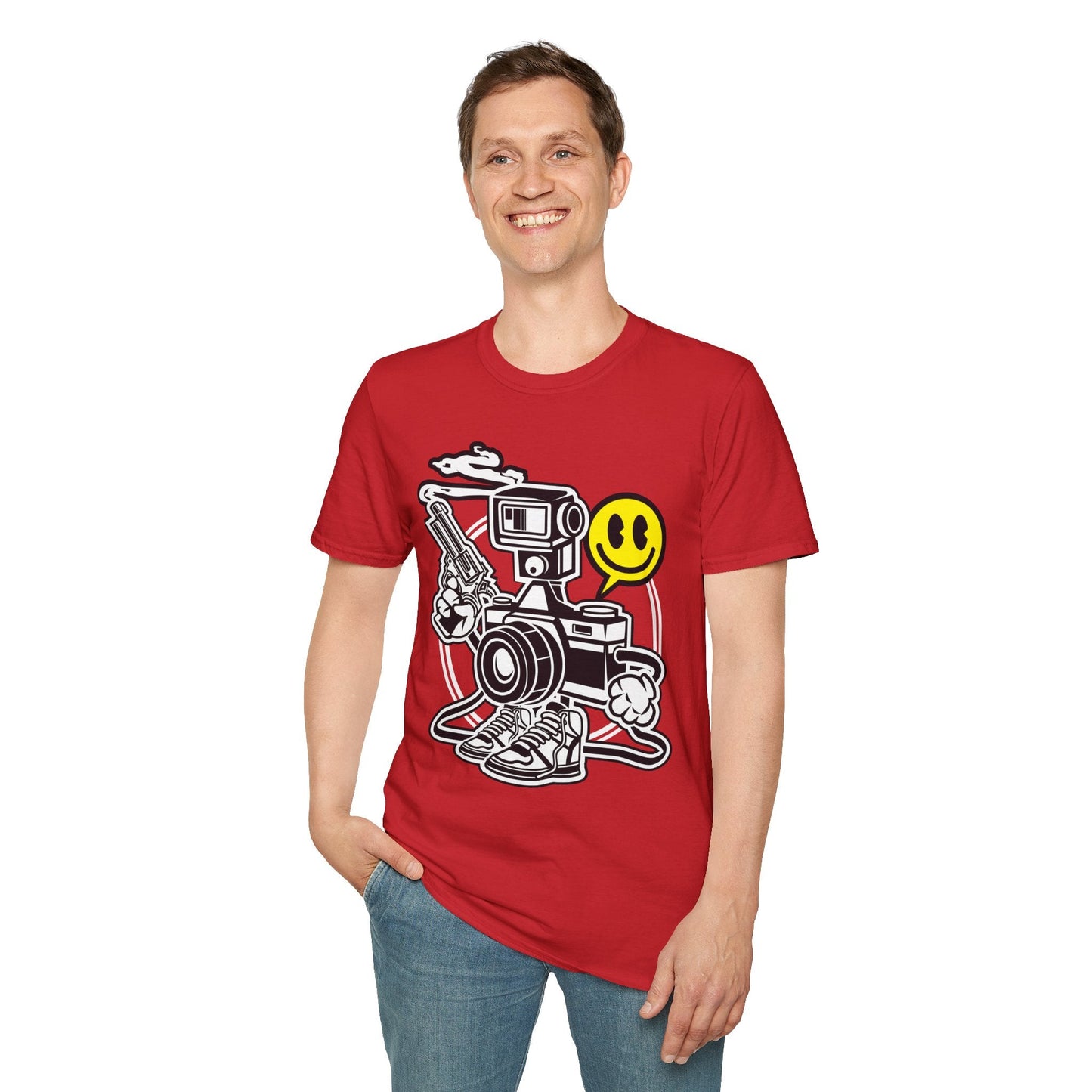 Cartoon T Shirt Animation Graphic Tee Unisex Funny Tee Shirt Gildan Softstyle 64000