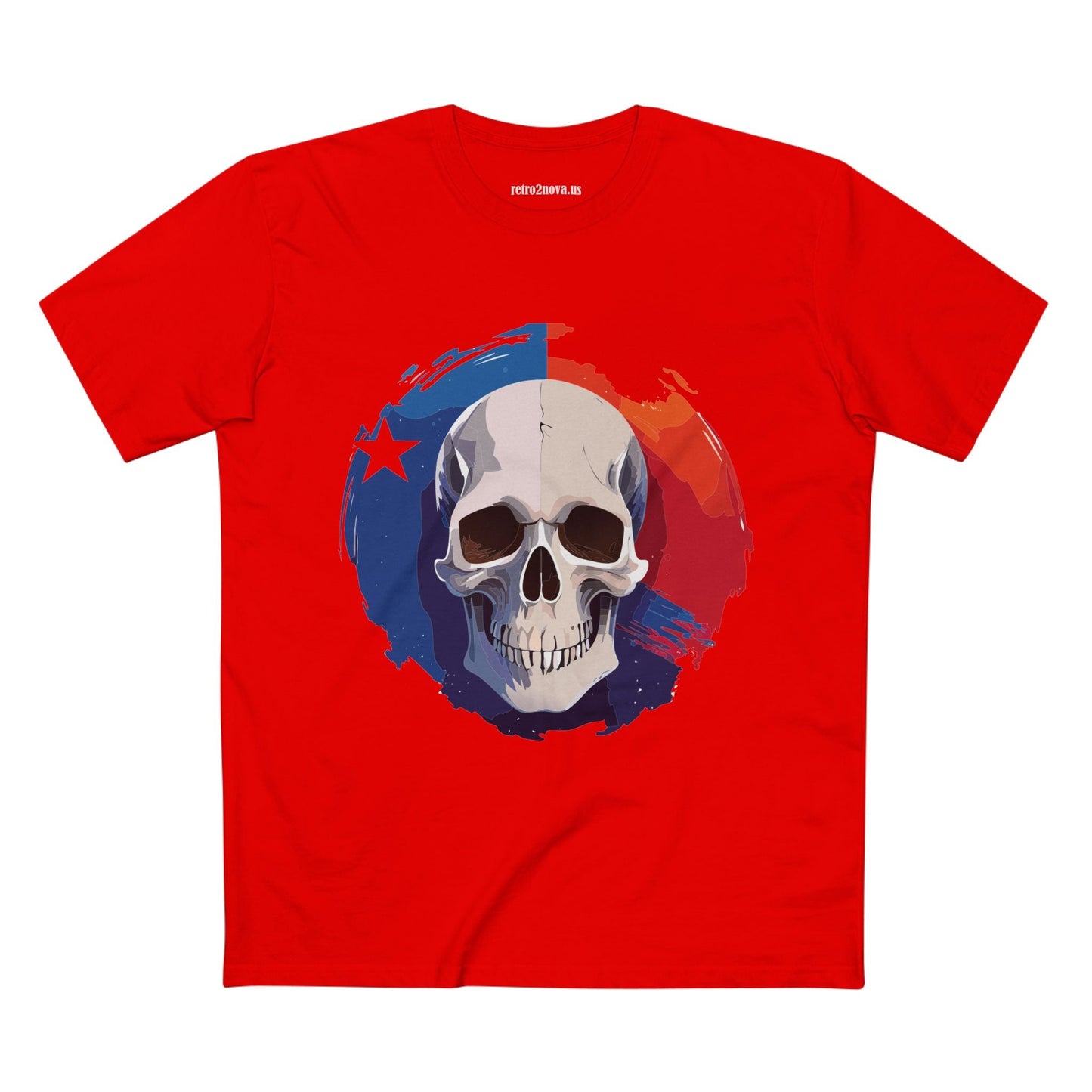 Skull Skeleton Shirt Unisex Premium Cotton Tee With Original Art Design Retro2Nova