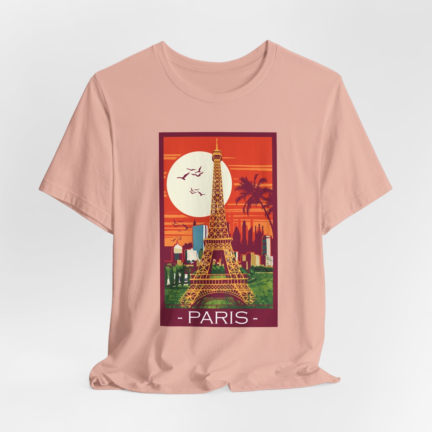 Retro Poster Paris Graphic Design Tee, Paris Shirt, Vintage Tees, Art Design T-Shirt, Graphic Tee, Retro Art Shirts