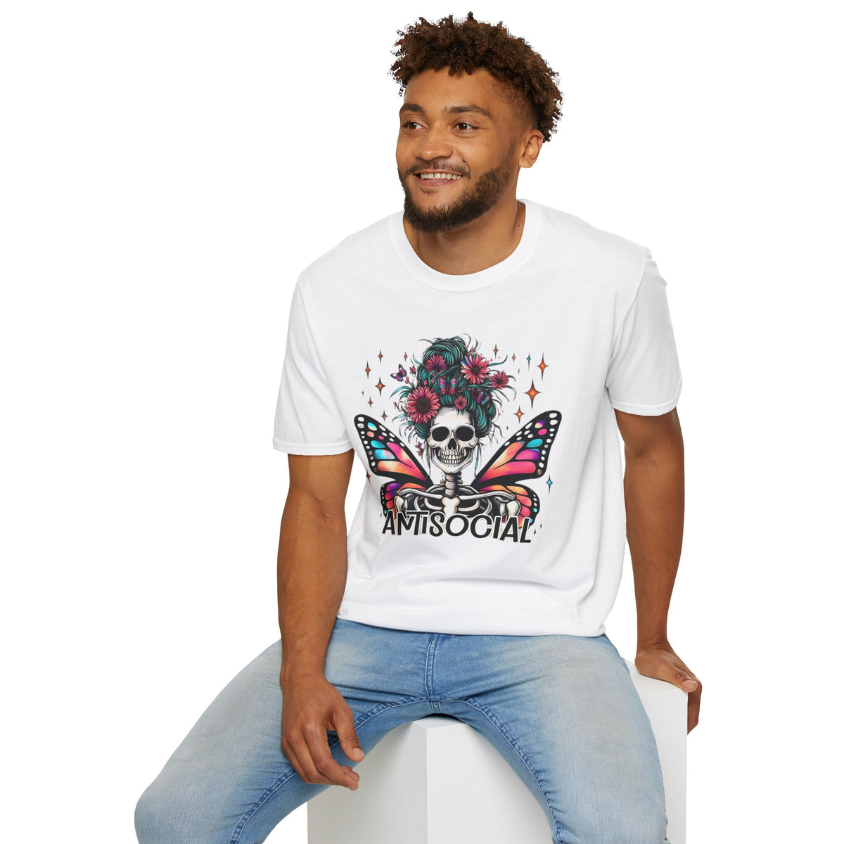Skull Skeleton Graphic Tee Gildan Unisex 100 Cotton Tee Shirt m44