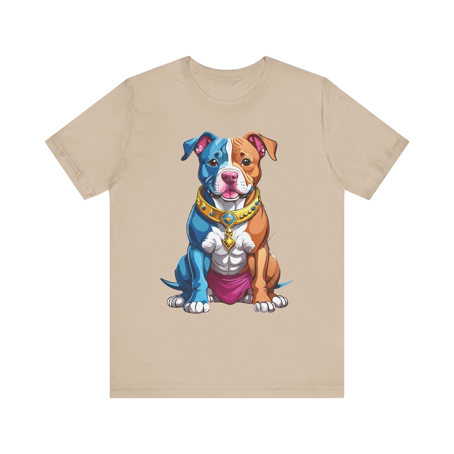 Unisex Animal Shirt Art Design Tee With Wild Animals Print Short Sleeve Jersey Tee