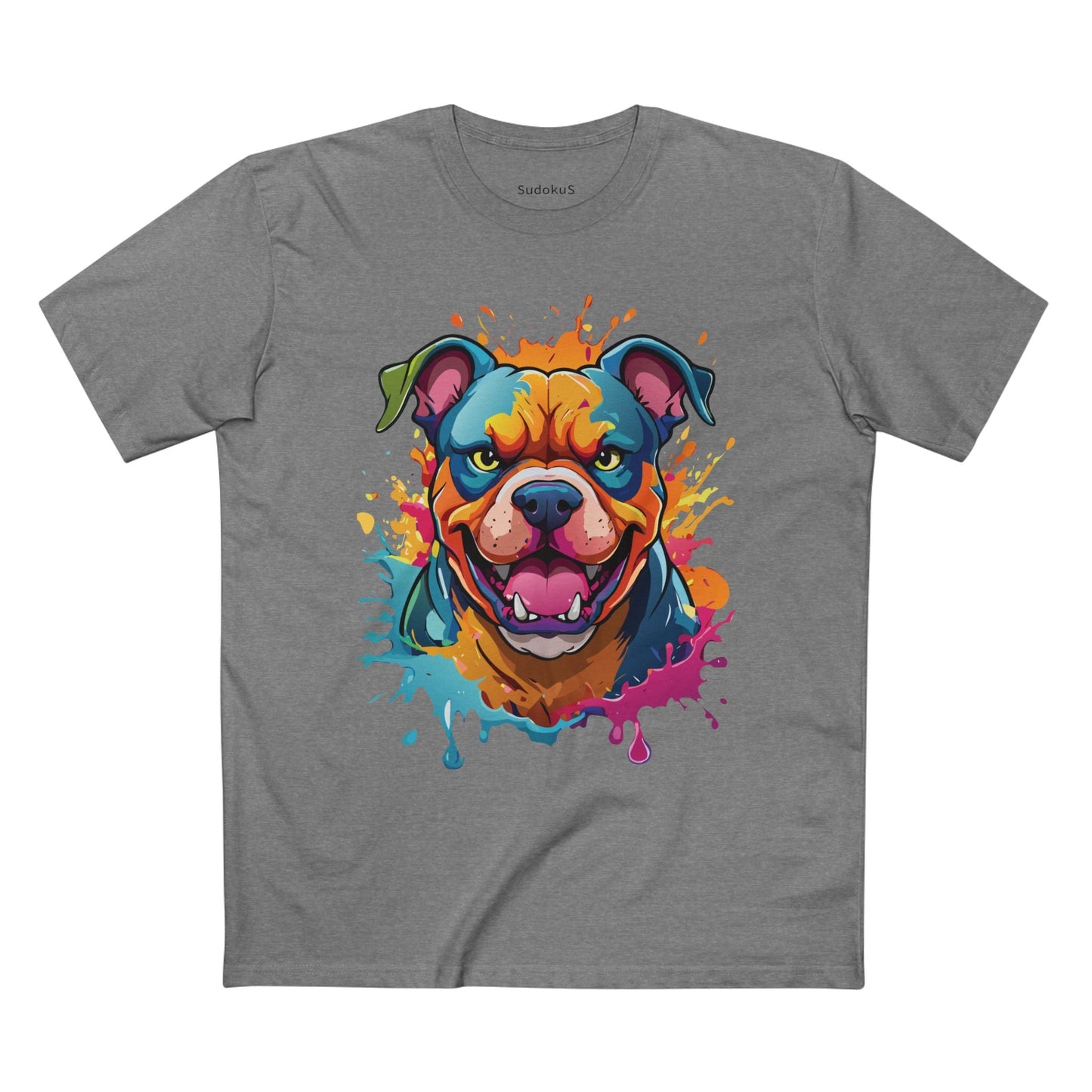 Dog Graphic Unisex 100 Cotton Staple Tee with Animal Design Artwork 35