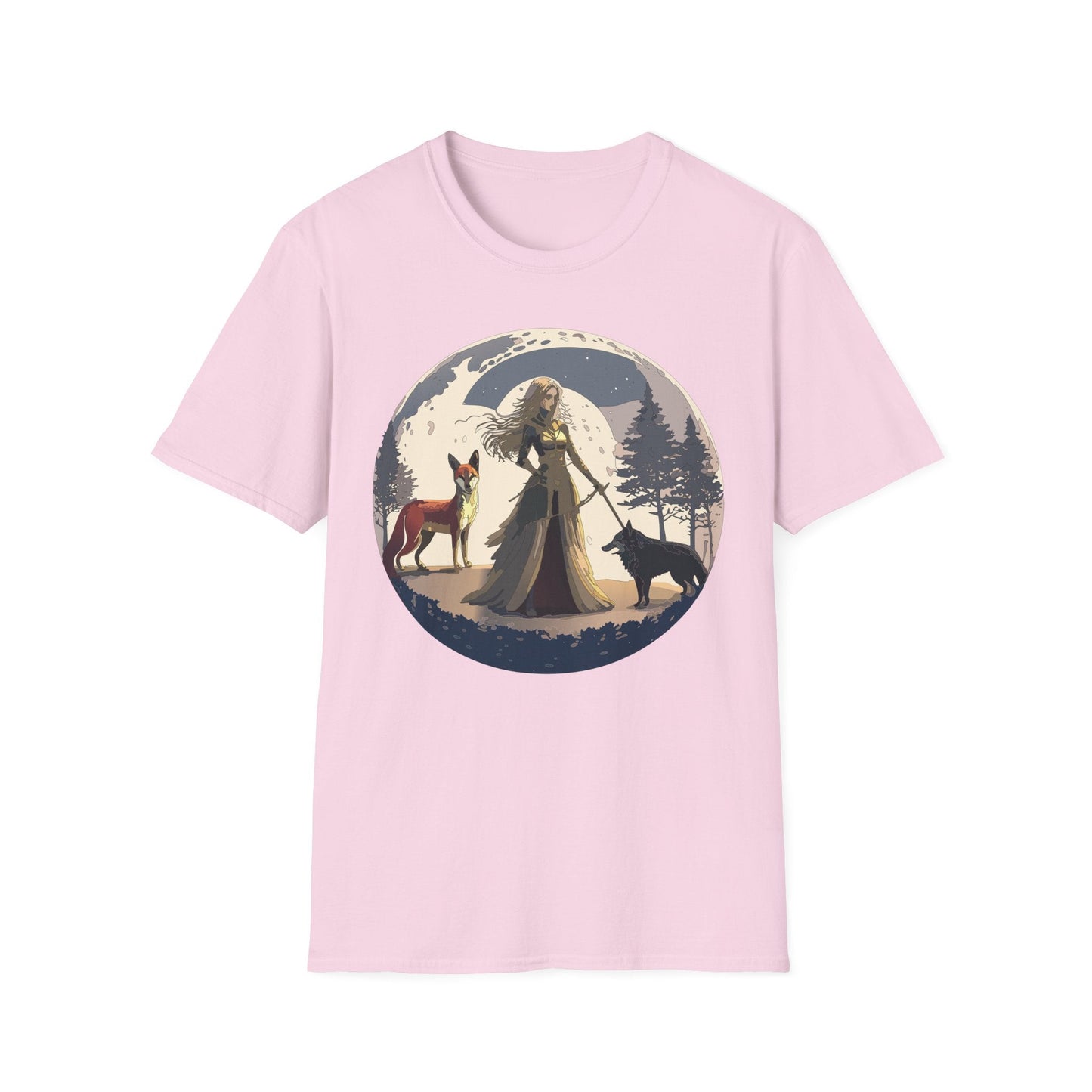 Womens Graphic T Shirt Art Design Tee Softstyle 64000 Gildan Unisex Short Sleeve