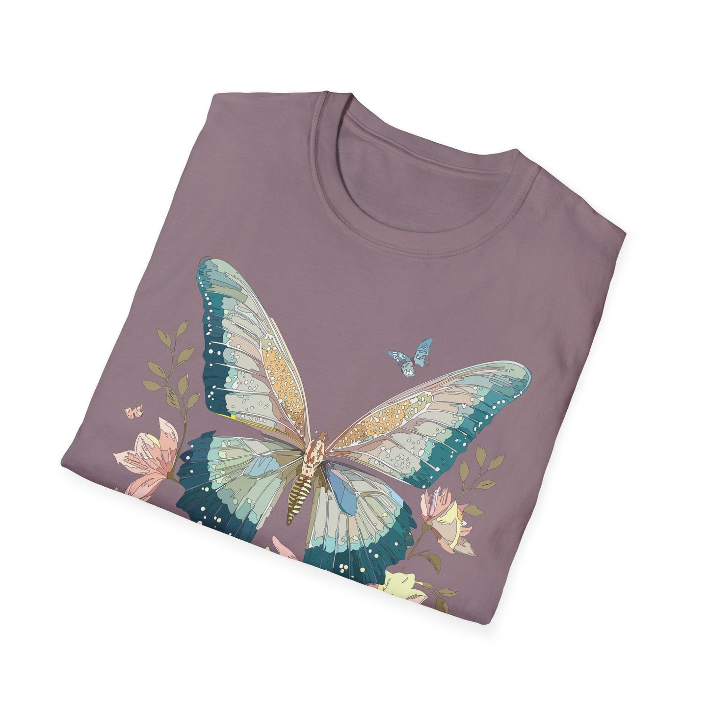 Butterfly T Shirt Unisex Softstyle Short Sleeve Gildan 64000 Monarch Inspired Shirt