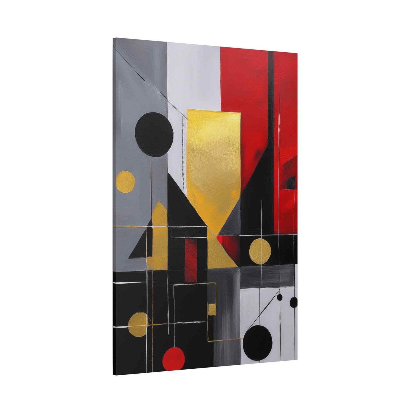Red Abstract Painting Print Canvas 20x24,20x30,24x30, 24x32,24x36,30x40, 32x48,36x48,40x60 Pine-Wood Inner Frame ABS-22
