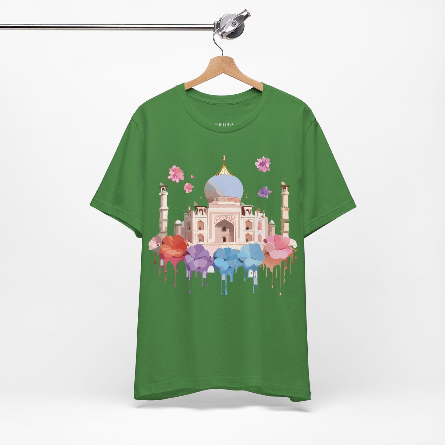 Taj Mahal Tourist Shirt Graphic Tee Unisex Vintage Inspired Adelpha Art Design Edition