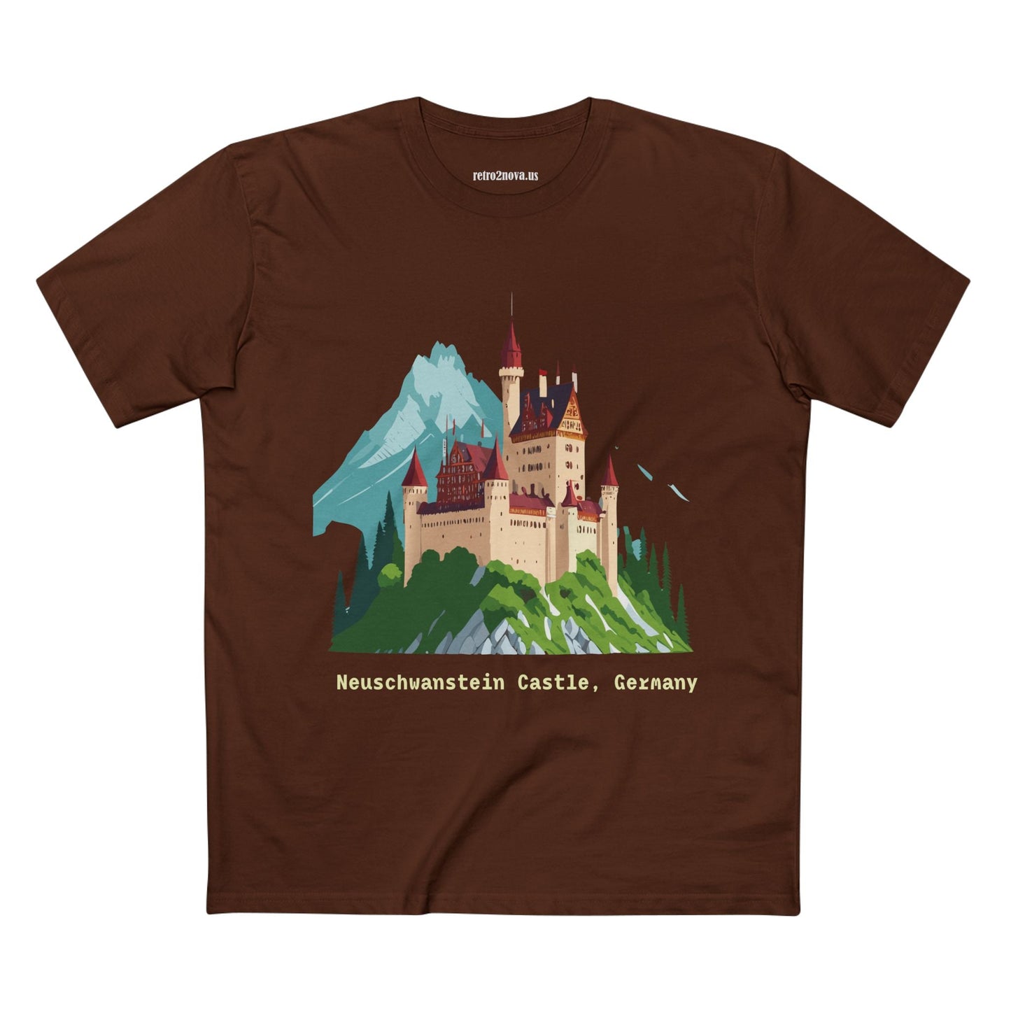 Travel Shirt Germany TT-14 Unisex Premium Cotton Tee With Original Art Design For Tourists