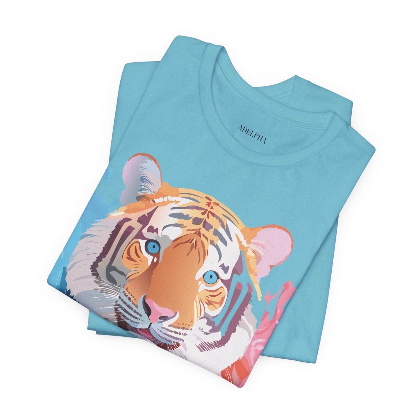 Tiger Graphic T Shirt Unisex Short Sleeve Tee By Adelpha Artwork Vintage Inspired