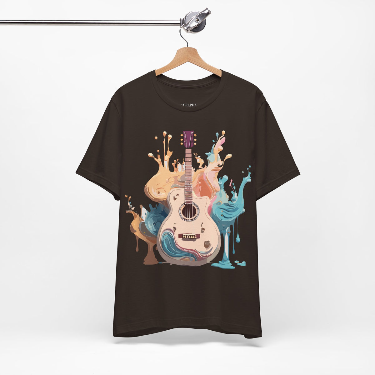 Music Graphic Unisex Cotton Bella+Canvas Tee with Art Design n176