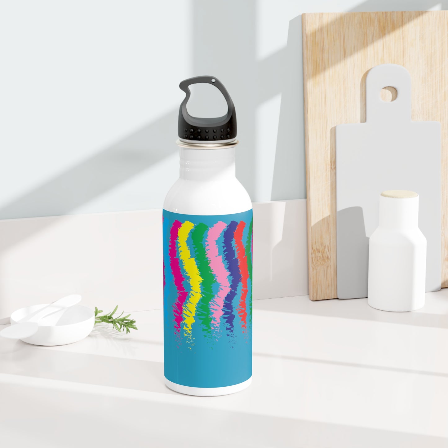 Tumbler-Wasserflasche mit Kunstdesigns 