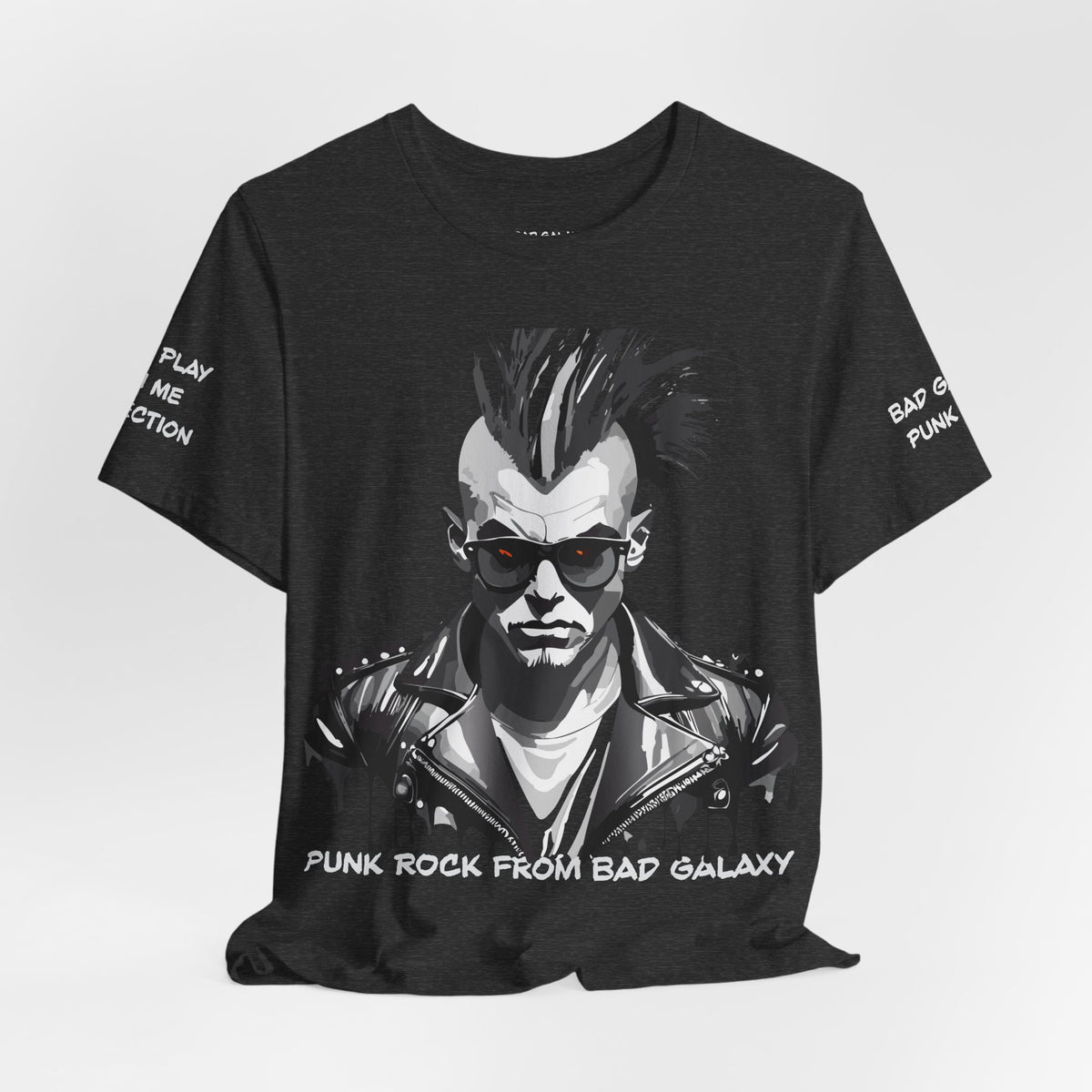Punk Rock Graphic Unisex Cotton Bella+Canvas Tee with Art Design b33