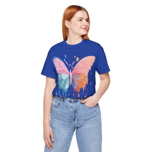 Butterfly Graphic Unisex 100 Cotton Lightweight Vintage Design Jersey Tee 92