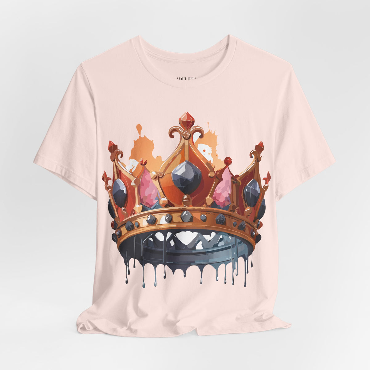 Crown Graphic Unisex Cotton Bella+Canvas Tee with Art Design m15