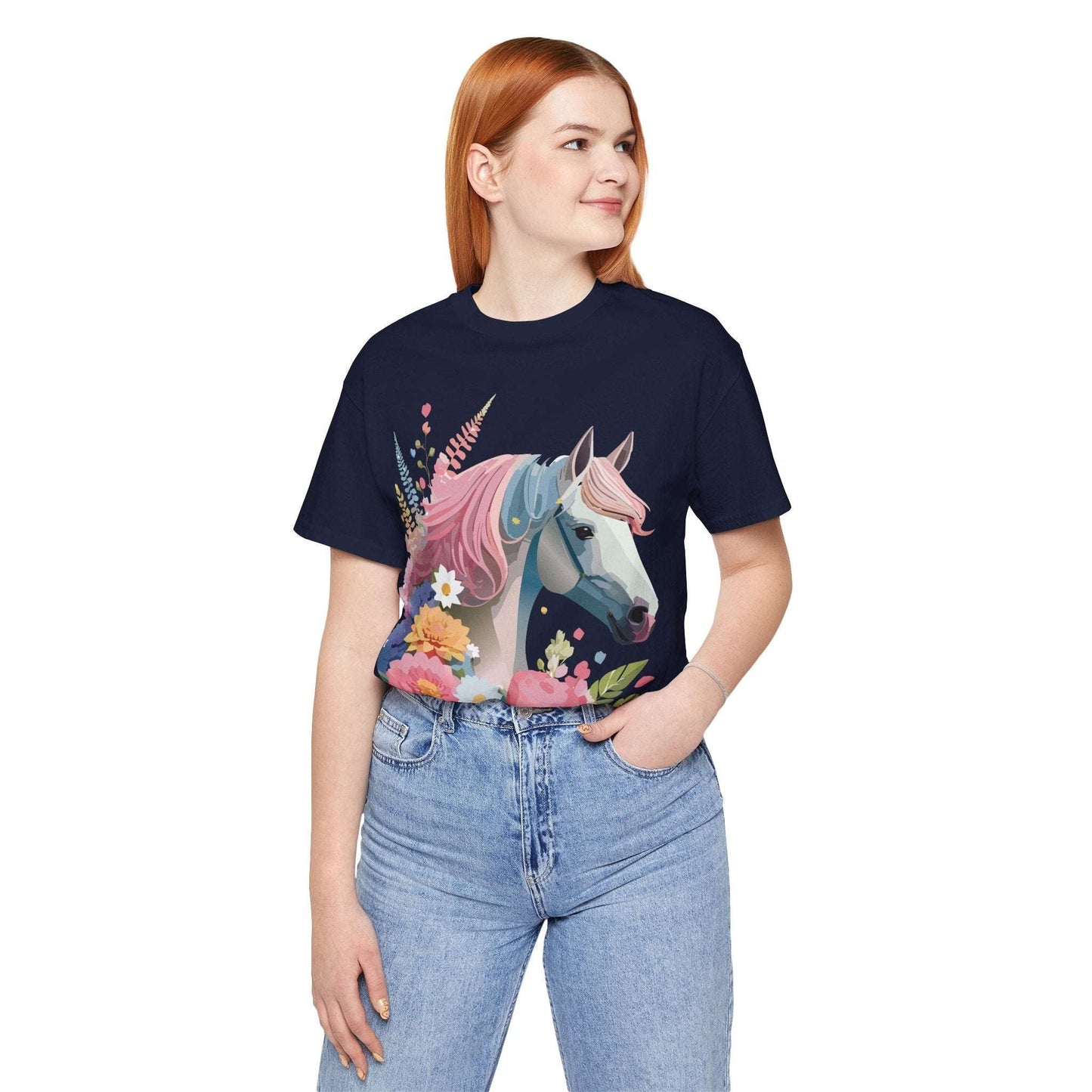Horse Graphic Unisex 100 Cotton Vintage Animal Art T-Shirt 3