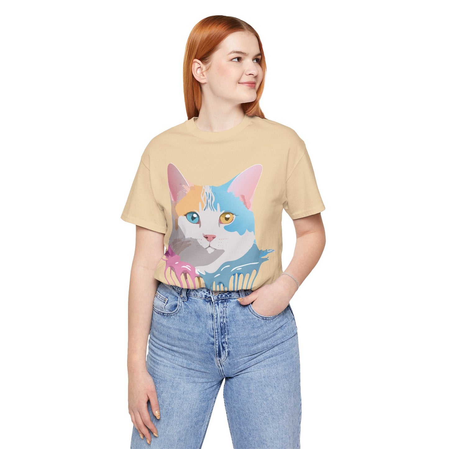 Adelpha Cat Graphic Tee Unisex Jersey Short Sleeve Vintage Inspired