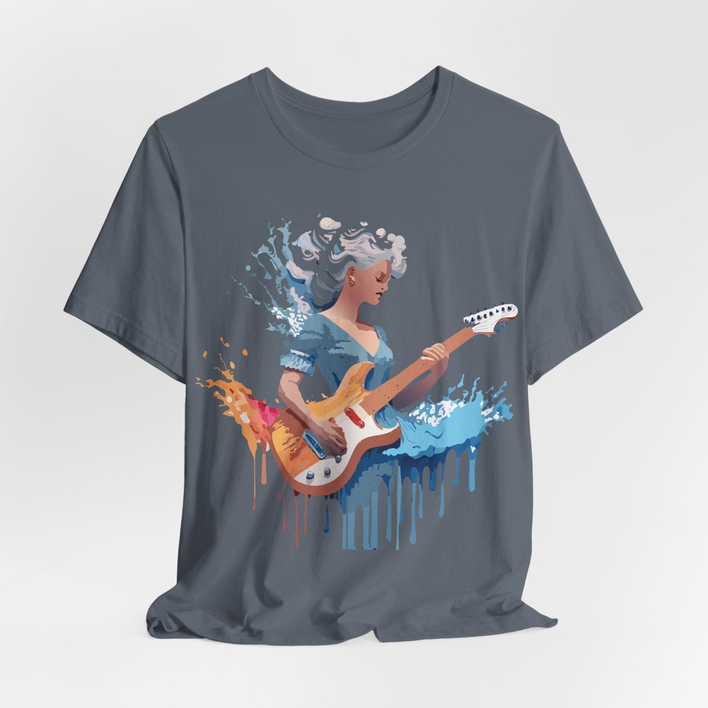 Music Graphic Unisex 100 Cotton Vintage Art with Musical Elements Tee 47