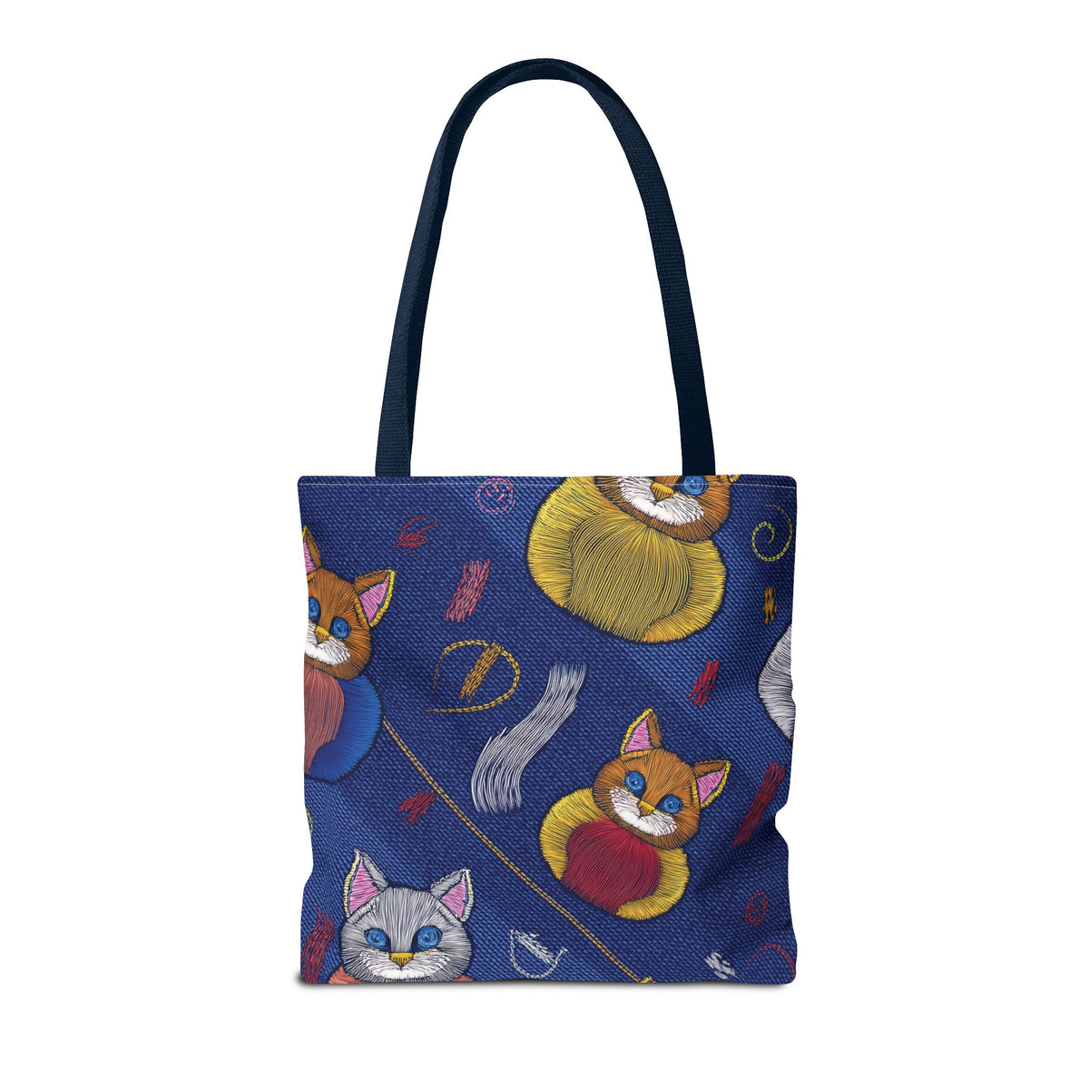 Denim Fabric Imitation Print Unisex Canvas Bag Poly Spun 3 Sizes Tote Bag 190-7