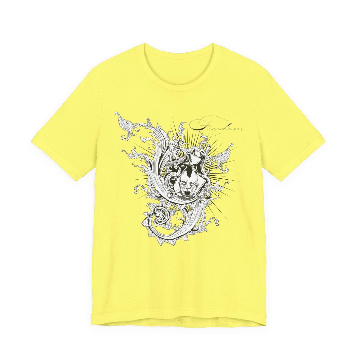 Freedom Art Design Tee, Artistic Tee, Graphic T-Shirt, Music Tees, Artistic Music T-Shirt, Vintage Top