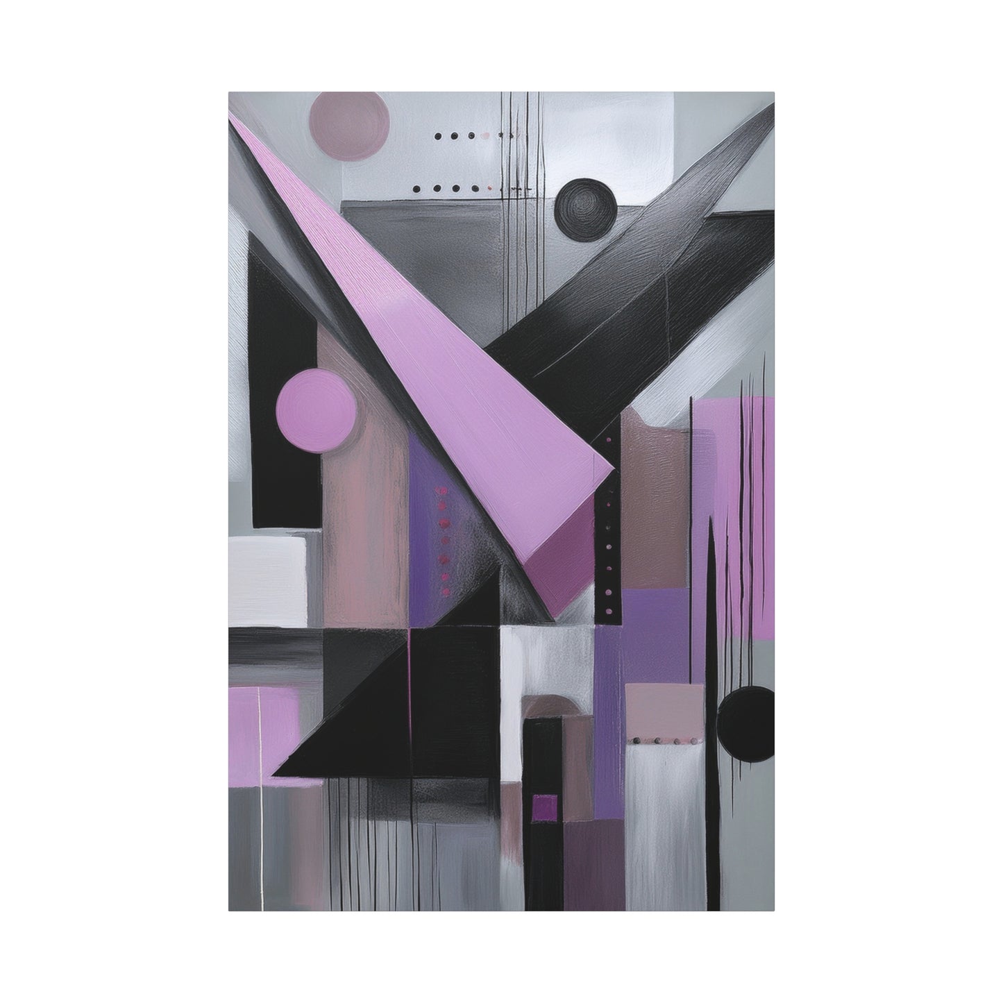 Abstract Geometric Painting Print Canvas 20x24,20x30,24x30 24x32,24x36,30x40 32x48,36x48,40x60 Pine-Wood Inner Frame ABS-43