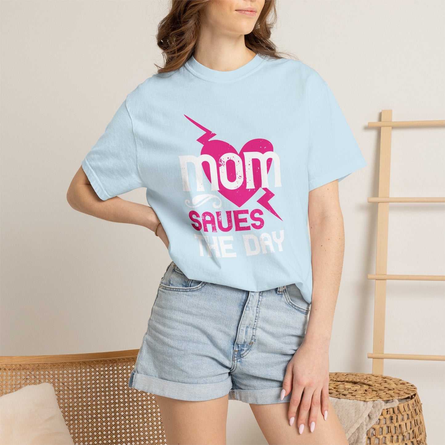 Mom T-shirt Mother Day Mama Tee Unisex Comfort Colors Garment-Dyed Cotton h80